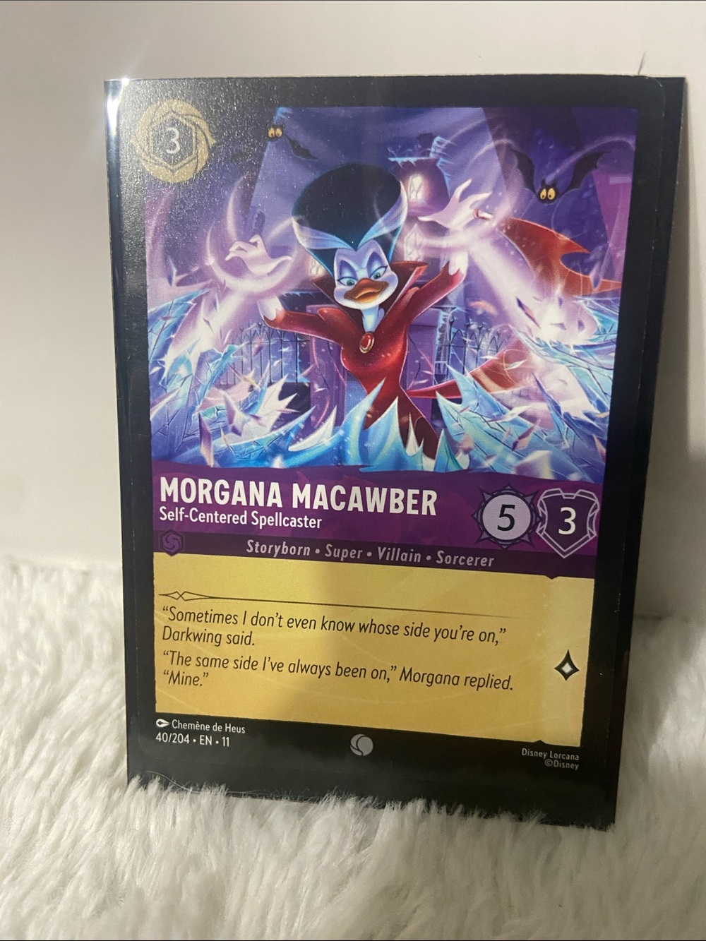 Lorcana Morgana Macawber Self-Centered Spellcaster (#40/204) Winterspell Set 11